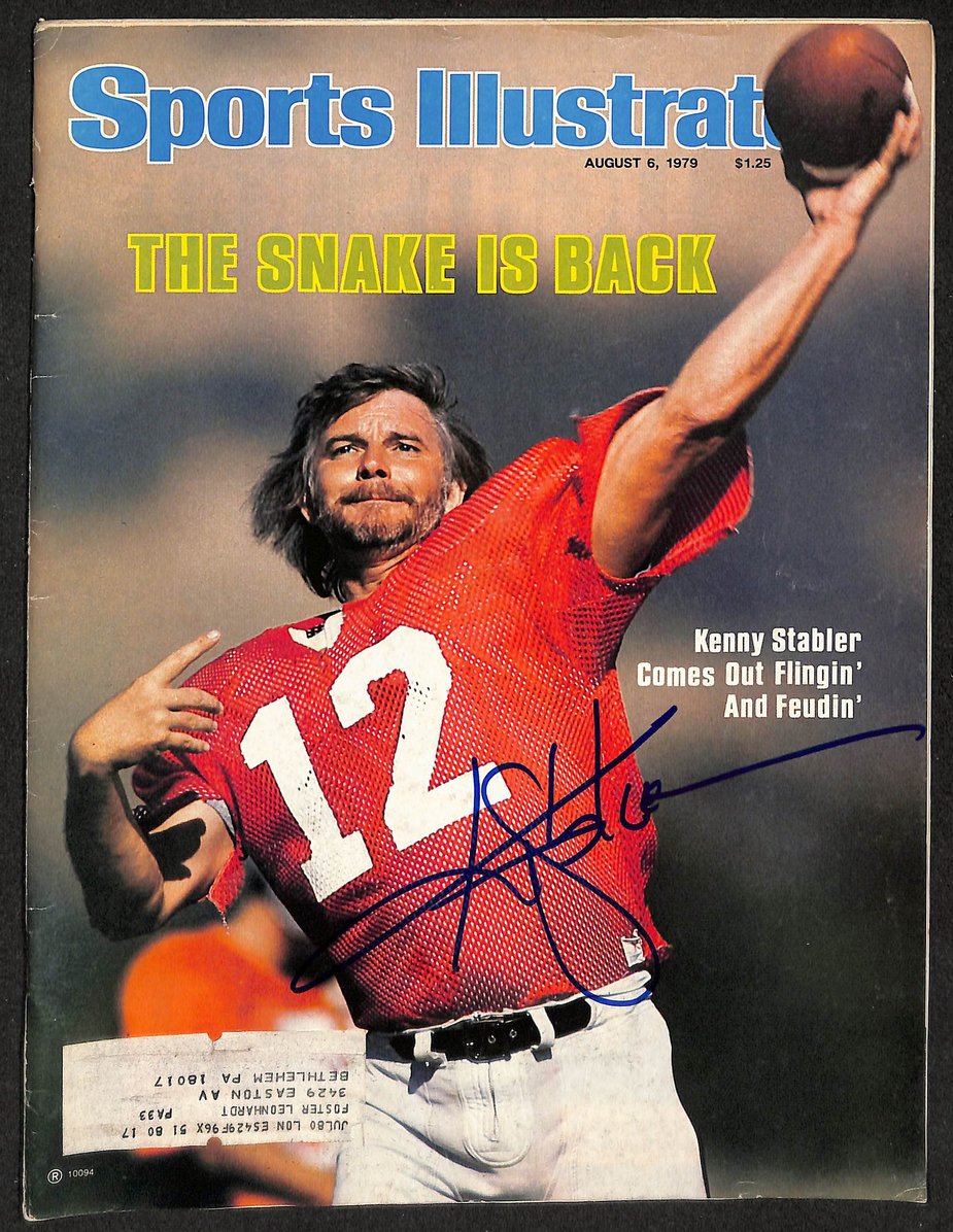 Ken Stabler Signed/Autographed 1979 Sports Illustrated Raiders JSA 212915