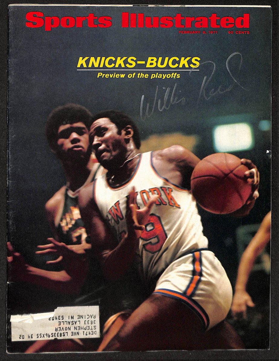 Willis Reed HOF Signed/Autographed 1971 Sports Illustrated Knicks JSA 212916