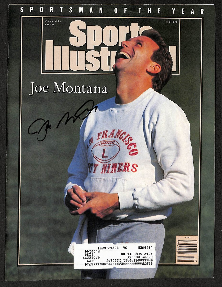 Joe Montana HOF Signed/Autographed 1990 Sports Illustrated 49ers JSA 212917