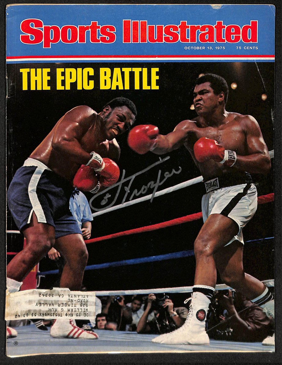 Joe Frazier Signed/Autographed 1975 Sports Illustrated Boxing JSA 212918