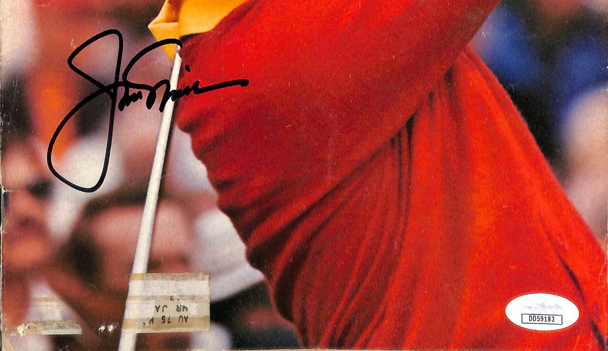 Jack Nicklaus Signed 1975 Sports Illustrated Label Removed JSA 212919
