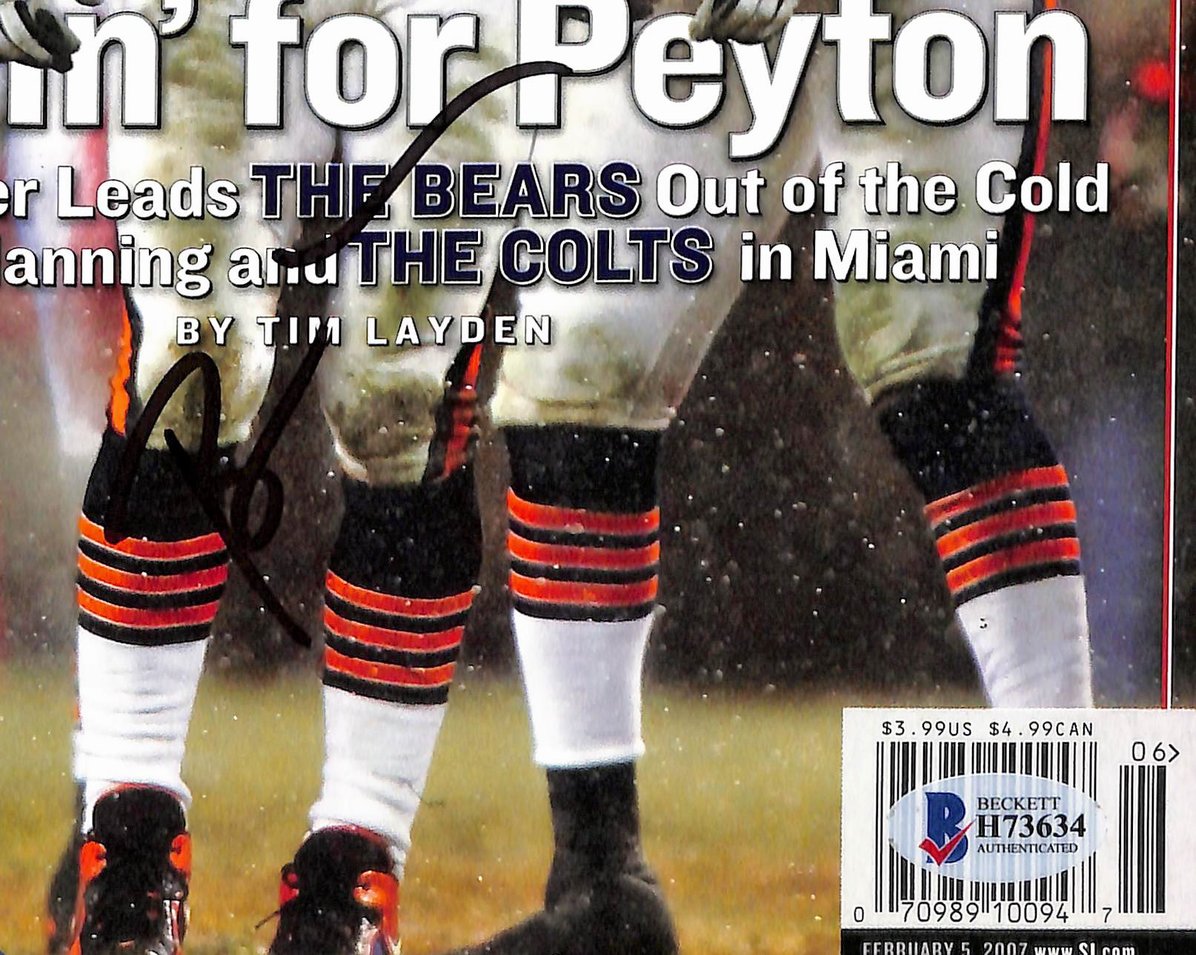 Brian Urlacher HOF Signed 2007 Sports Illustrated No Label Bears BAS 212920