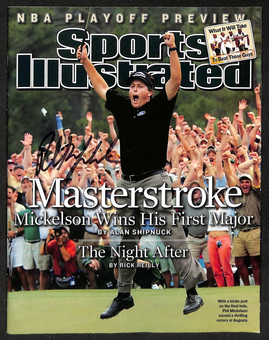 Phil Mickelson Signed/Autographed 2004 Sports Illustrated Golf BAS 212923
