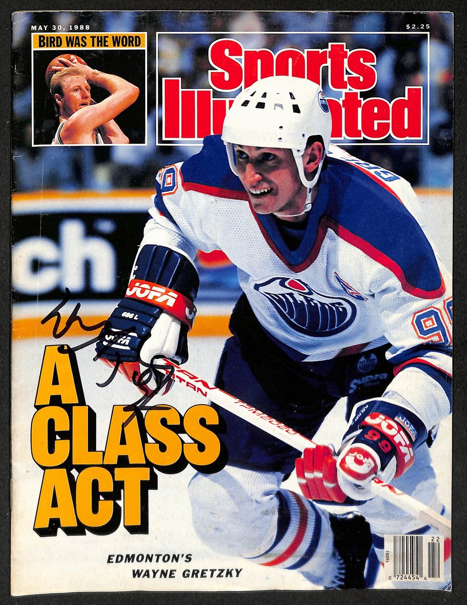Wayne Gretzky HOF Signed 1988 Sports Illustrated - Label Removed Oilers JSA 2925