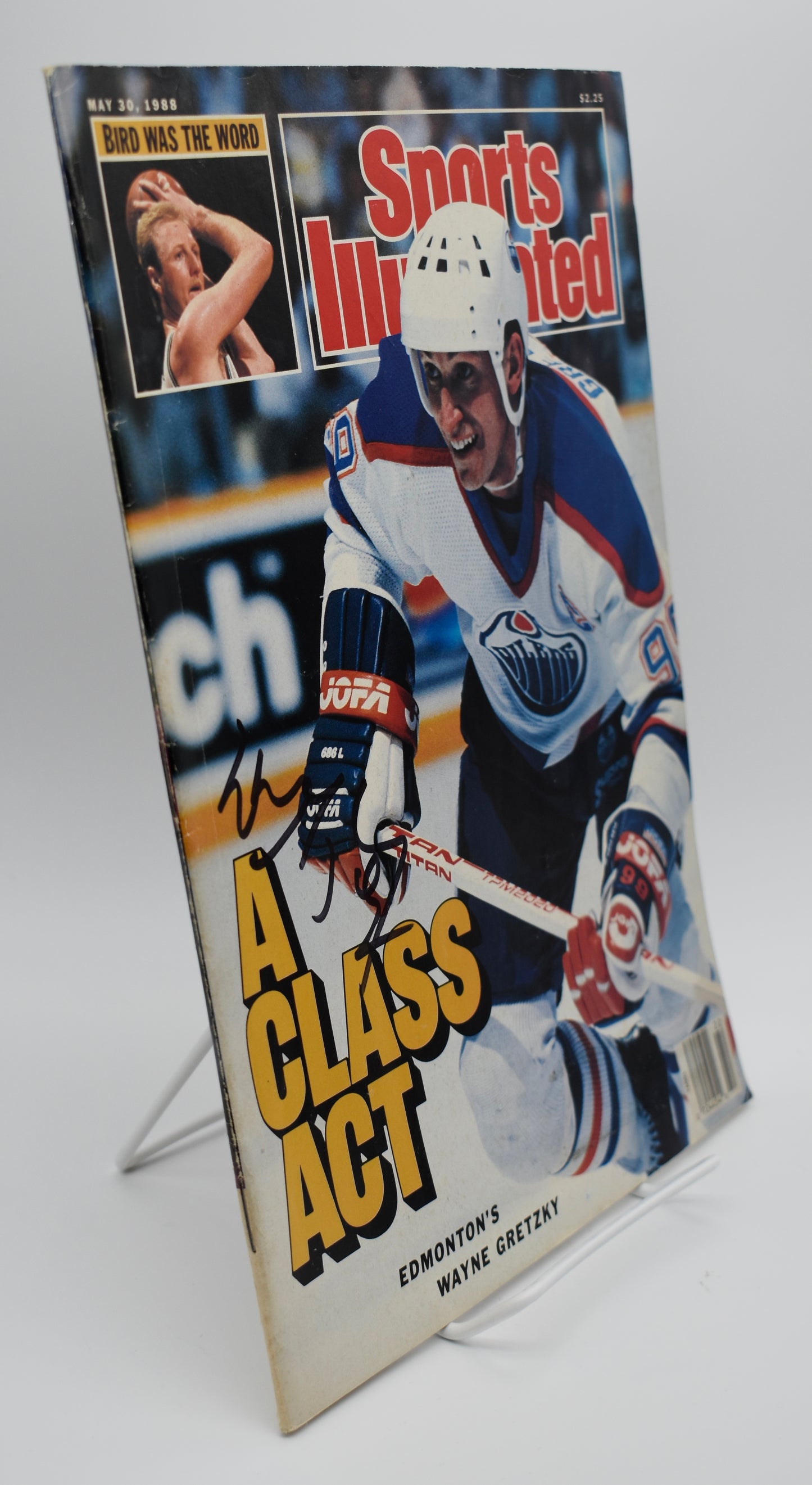 Wayne Gretzky HOF Signed 1988 Sports Illustrated - Label Removed Oilers JSA 2925