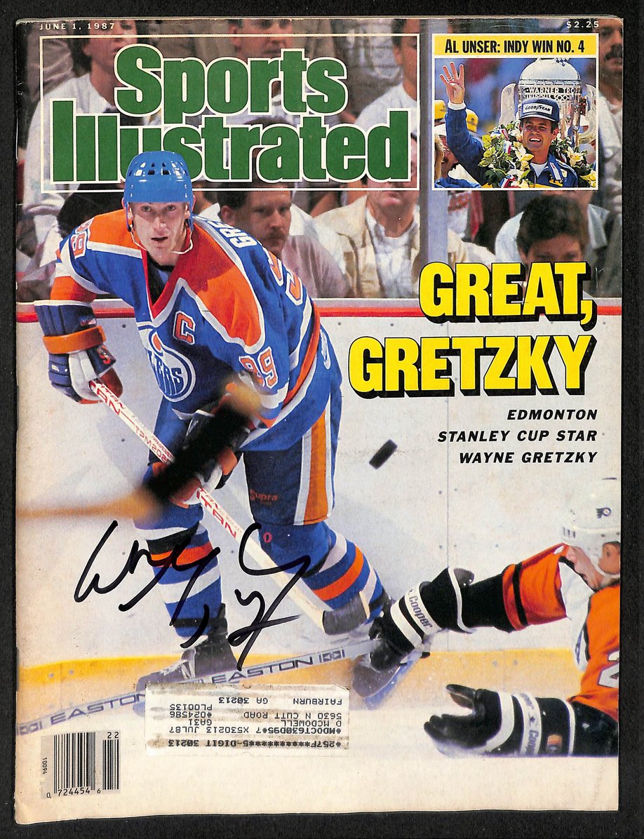 Wayne Gretzky HOF Signed/Autographed 1987 Sports Illustrated Oilers JSA 212926