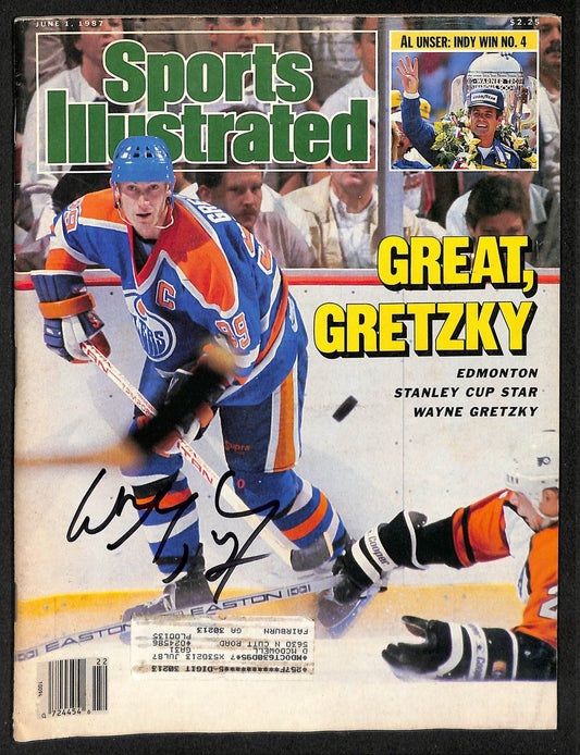 Wayne Gretzky HOF Signed/Autographed 1987 Sports Illustrated Oilers JSA 212926