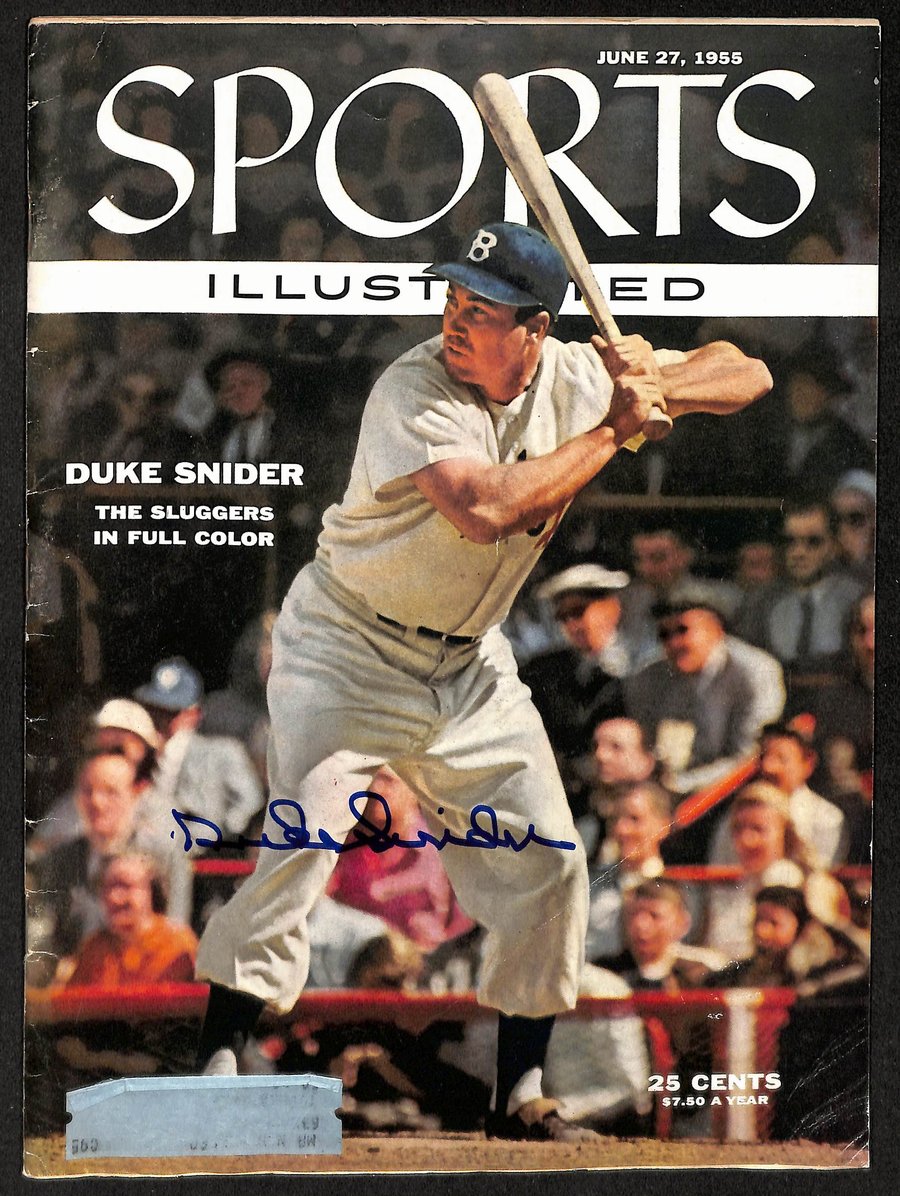 Duke Snider HOF Signed/Autographed 1955 Sports Illustrated Dodgers JSA 212927