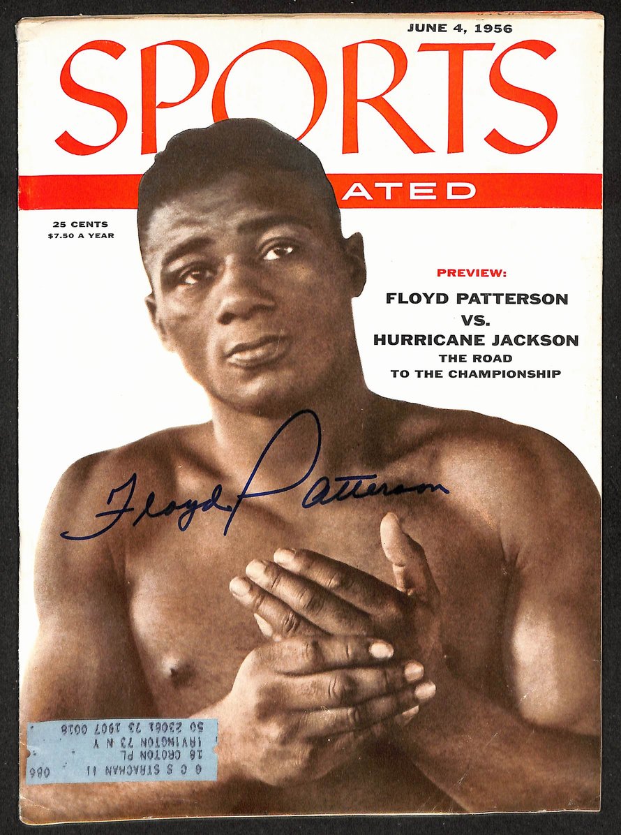 Floyd Patterson Signed/Autographed 1956 Sports Illustrated 1st Cover JSA 212928