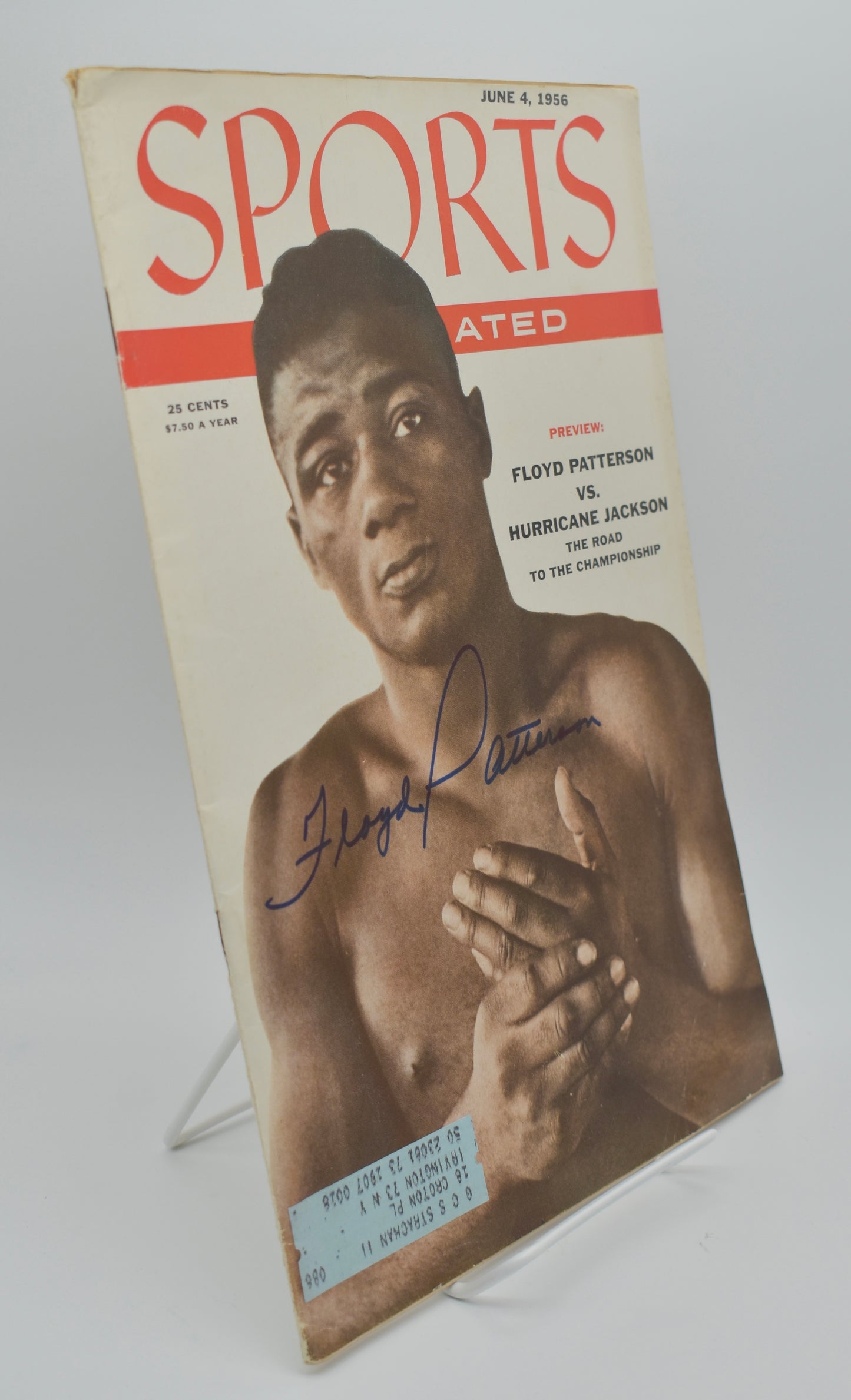 Floyd Patterson Signed/Autographed 1956 Sports Illustrated 1st Cover JSA 212928