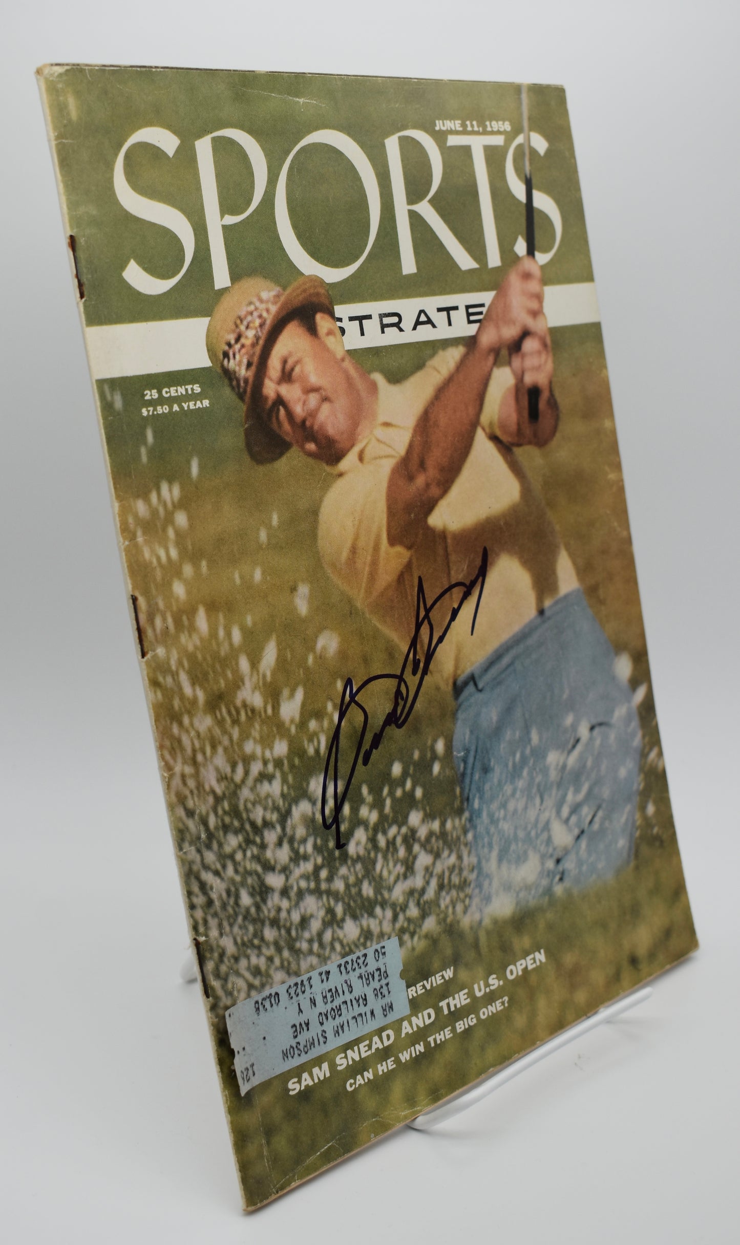 Sam Snead Signed/Autographed 1956 Sports Illustrated Golf JSA 212930