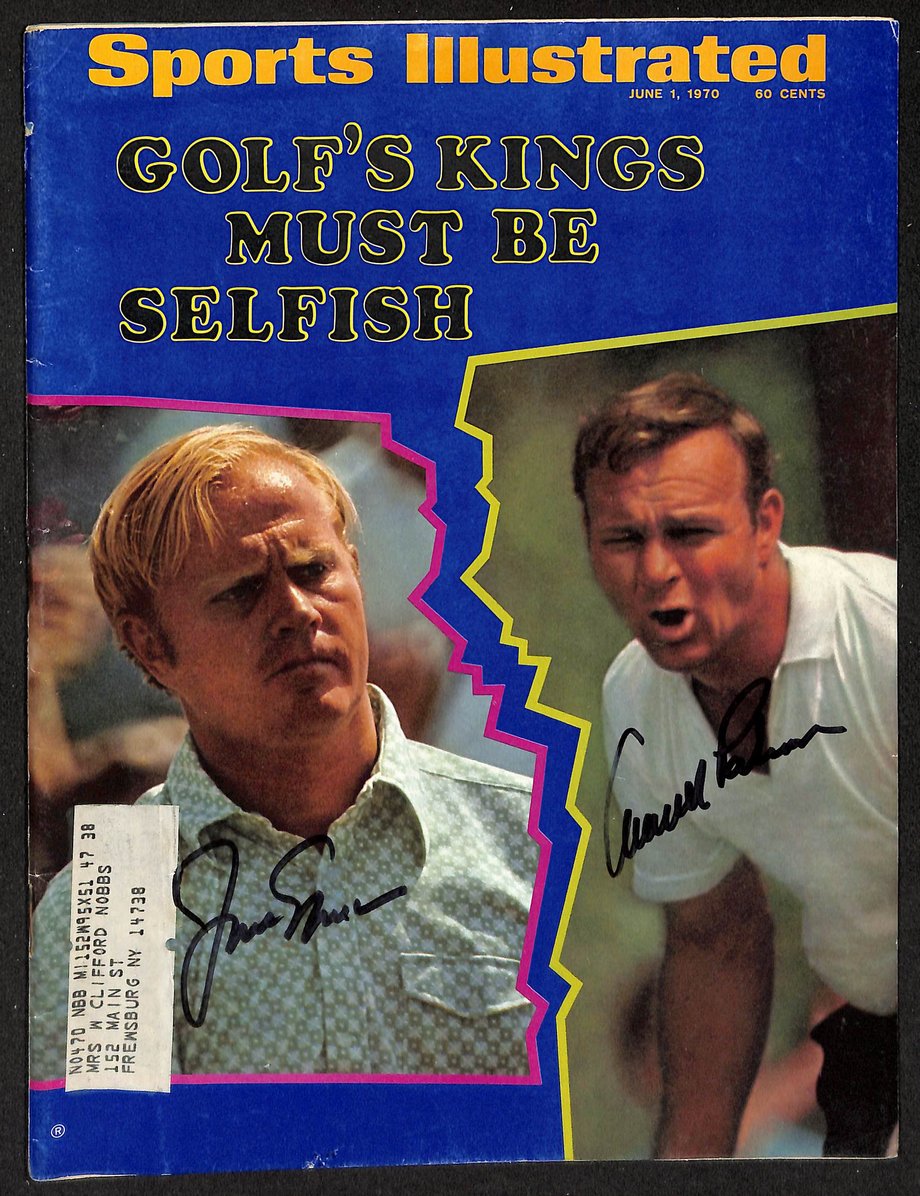 Jack Nicklaus & Arnold Palmer Signed 1970 Sports Illustrated Golf JSA 212933