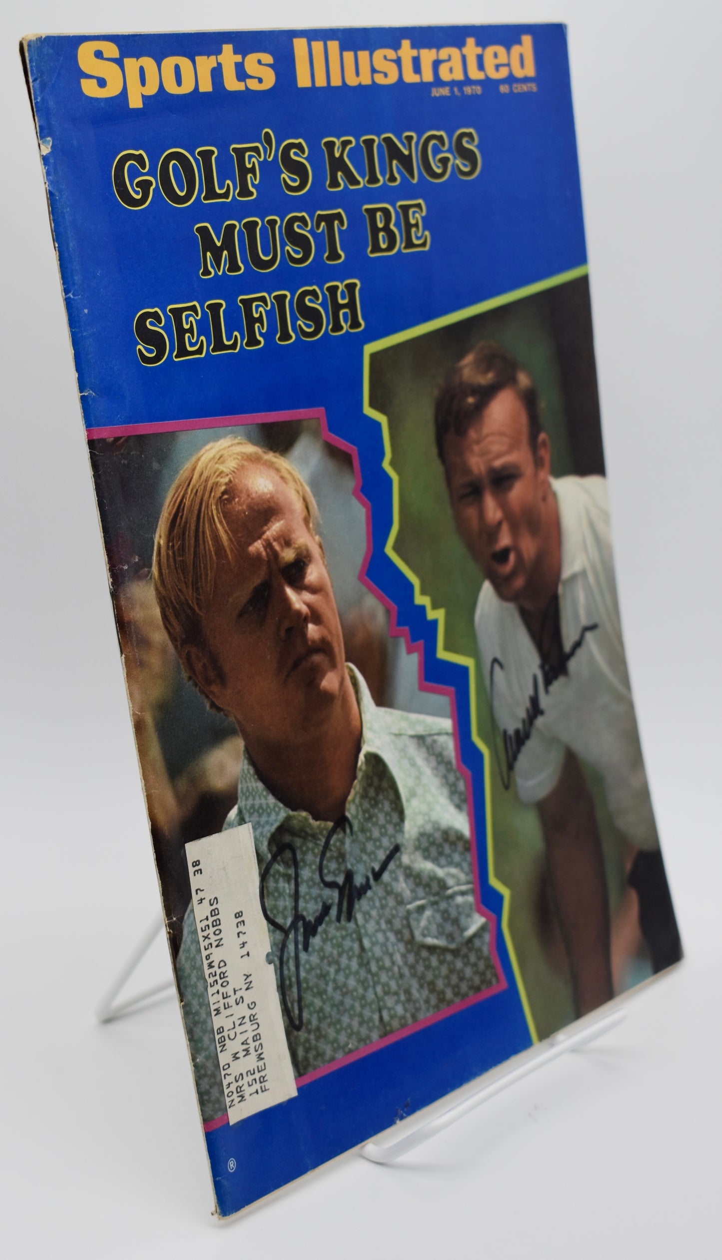 Jack Nicklaus & Arnold Palmer Signed 1970 Sports Illustrated Golf JSA 212933