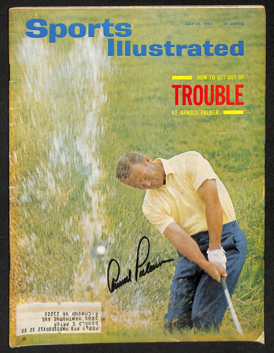 Arnold Palmer Signed/Autographed 1965 Sports Illustrated Golf JSA 212934
