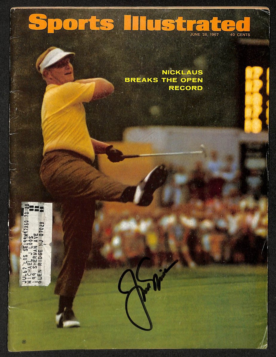 Jack Nicklaus Signed/Autographed 1967 Sports Illustrated Golf JSA 212938
