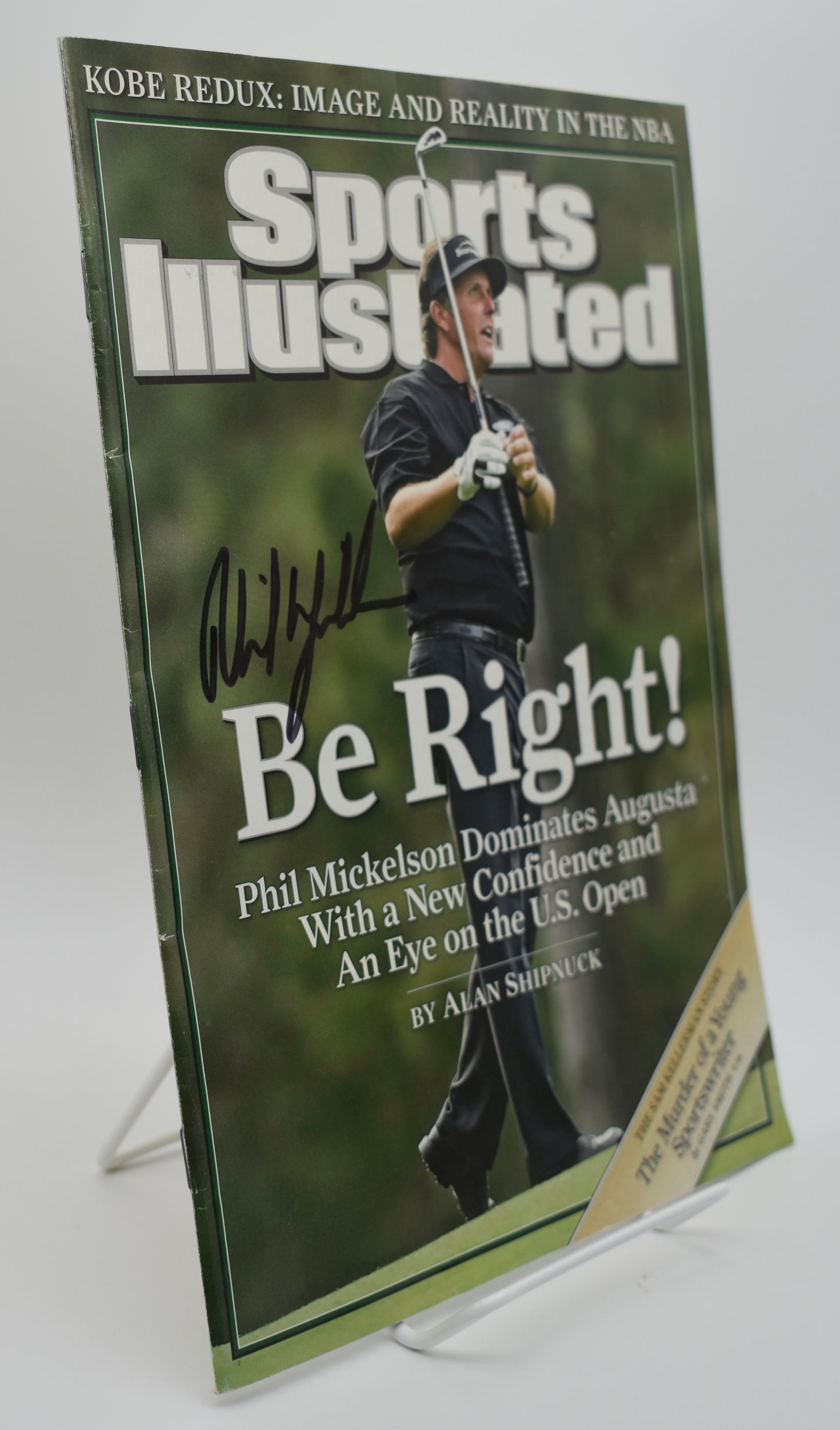 Phil Mickelson Signed 2006 Sports Illustrated No Label Golf JSA 212943