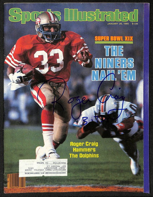 Roger Craig HOF Signed/Autographed 1985 Sports Illustrated 49ers JSA 212944