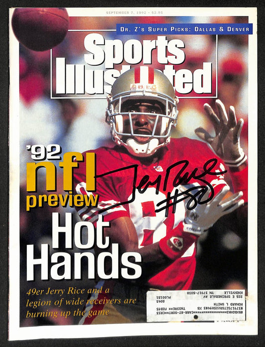 Jerry Rice HOF Signed/Autographed 1992 Sports Illustrated 49ers JSA 212951