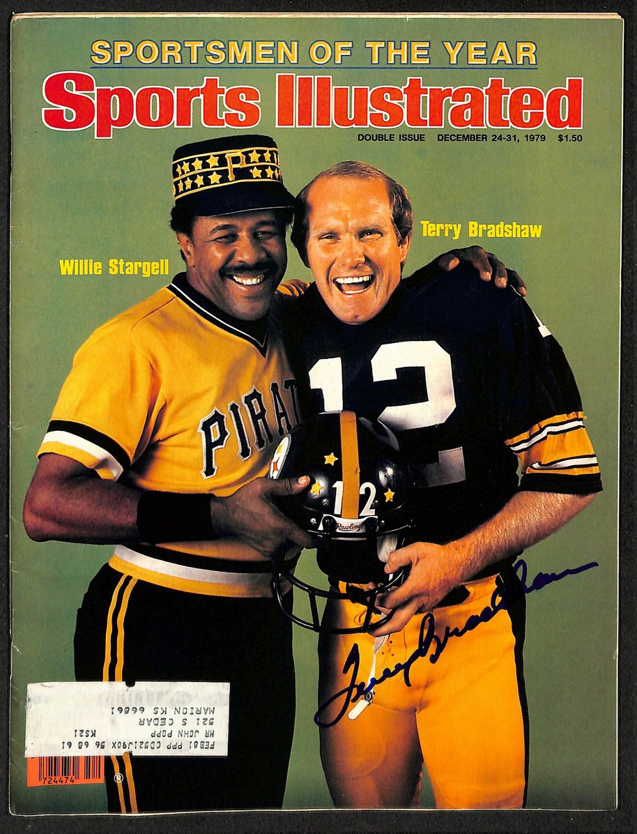 Terry Bradshaw HOF Signed 1979 Sports Illustrated Steelers JSA 212953