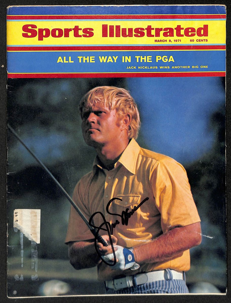 Jack Nicklaus Signed/Autographed 1971 Sports Illustrated Golf JSA 212960