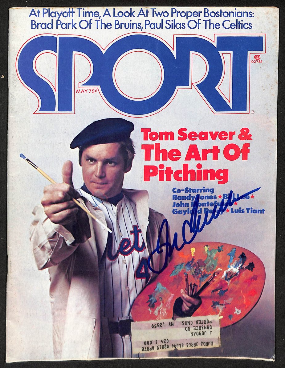 Tom Seaver HOF Signed/Autographed 1976 SPORT Magazine Mets JSA 212970