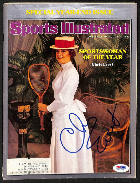 Chris Evert Signed/Autographed 1976 Sports Illustrated Tennis PSA/DNA 212972