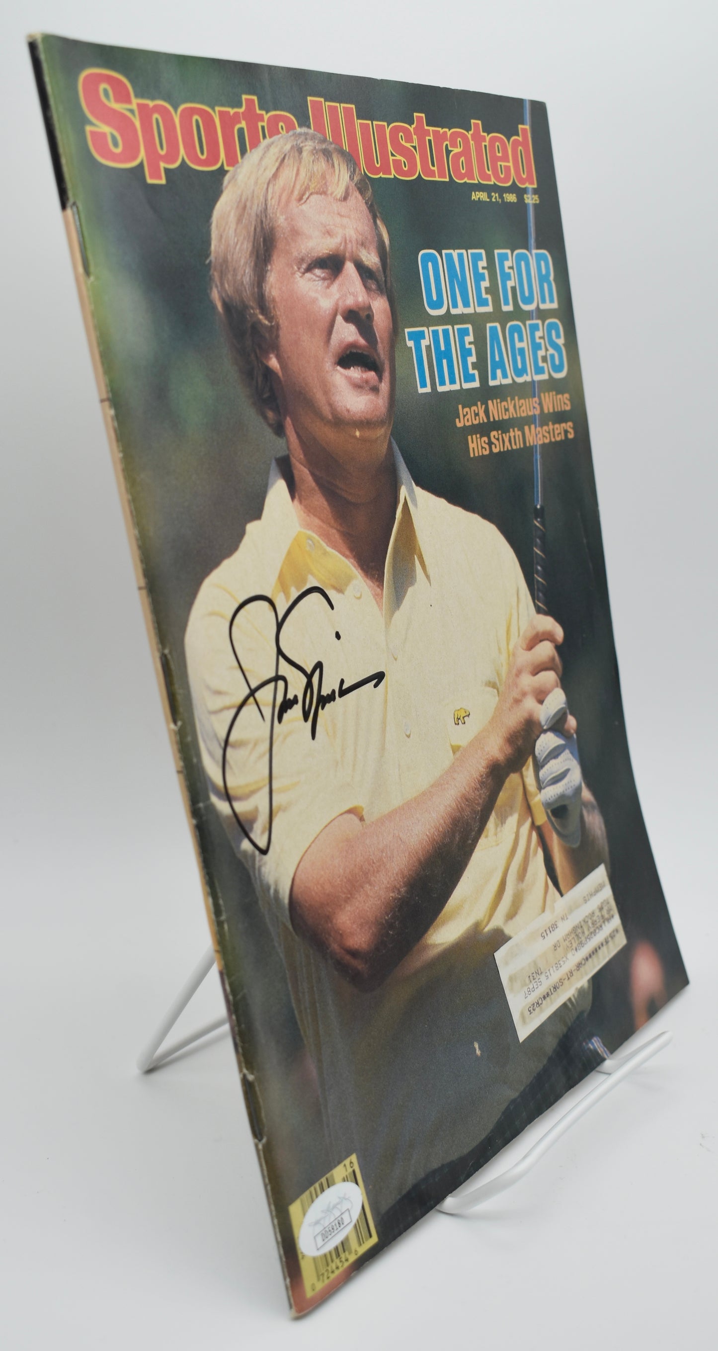 Jack Nicklaus Signed 1986 Masters Sports Illustrated Golf JSA 212975
