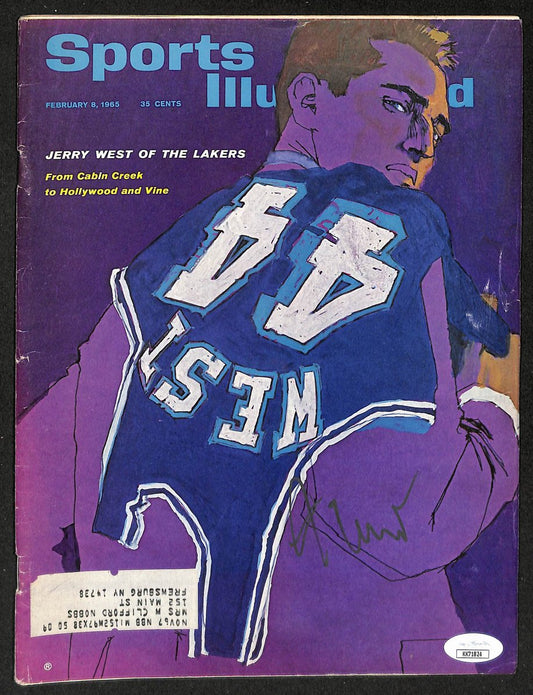 Jerry West HOF Signed 1965 Sports Illustrated Lakers 1st Cover JSA 212978