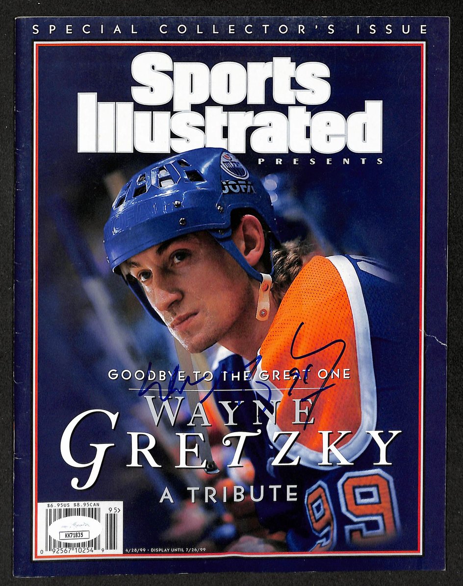 Wayne Gretzky HOF Signed 1999 Collector's Ed Sports Illustrated Oilers JSA 12979