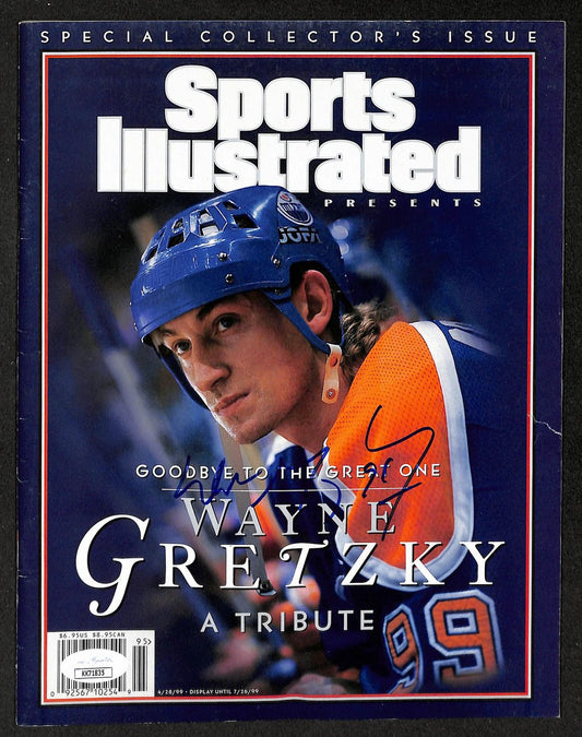 Wayne Gretzky HOF Signed 1999 Collector's Ed Sports Illustrated Oilers JSA 12979