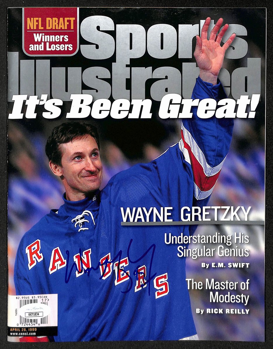 Wayne Gretzky HOF Signed 1999 Sports Illustrated Newsstand No Label  JSA 212980