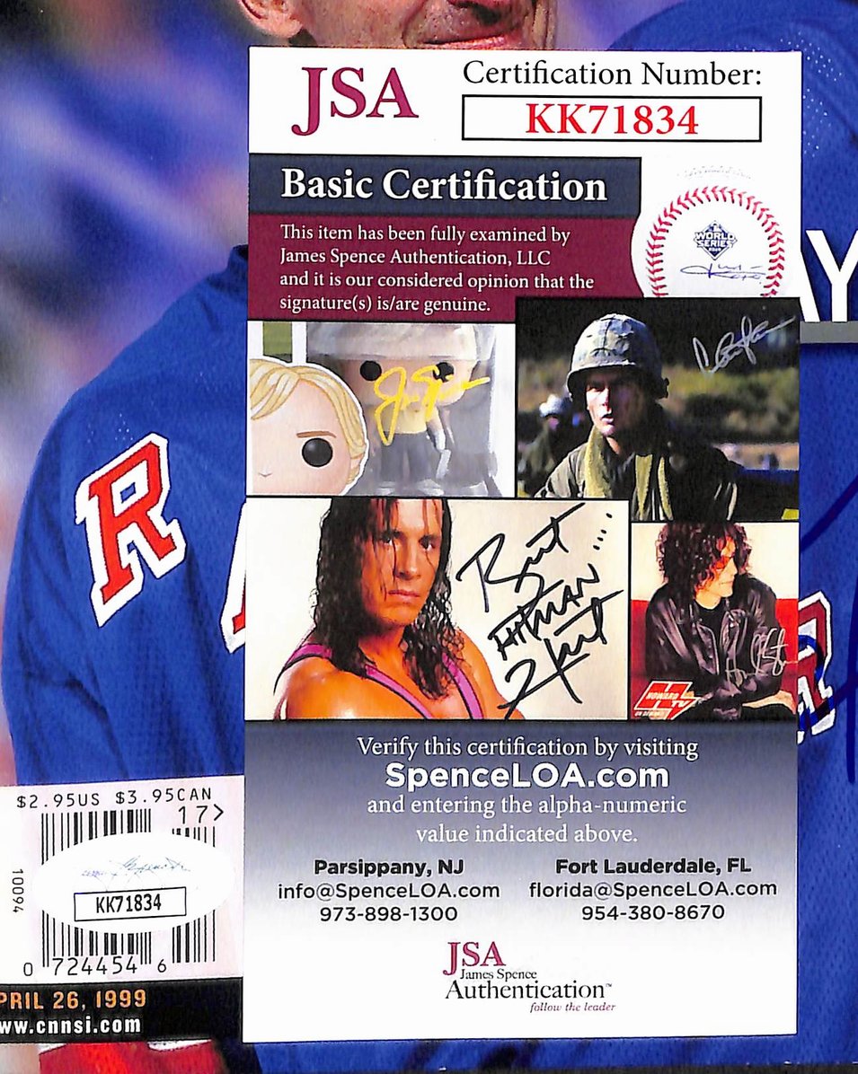 Wayne Gretzky HOF Signed 1999 Sports Illustrated Newsstand No Label  JSA 212980
