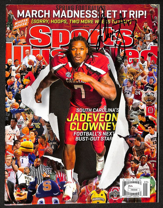 Jadeveon Clowney Signed 2013 Sports Illustrated Newsstand No Label  JSA 212981
