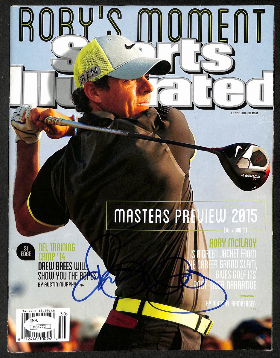 Rory McIlroy Signed/Autographed 2014 Sports Illustrated No Label JSA 212983