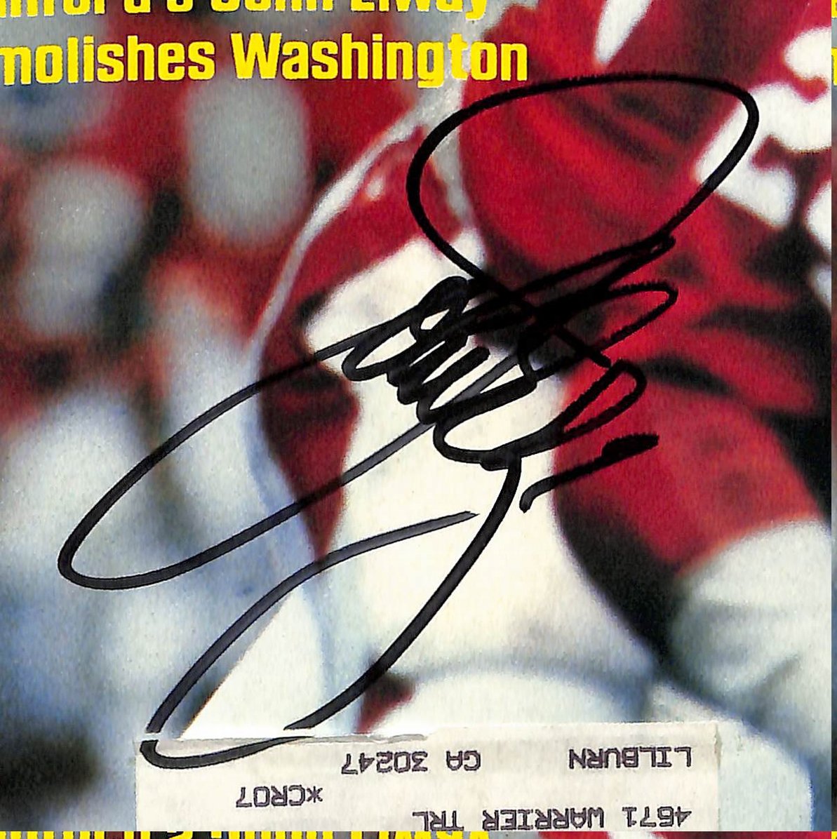 John Elway HOF Signed 1982 Sports Illustrated - 1st Cover Stanford JSA 212984