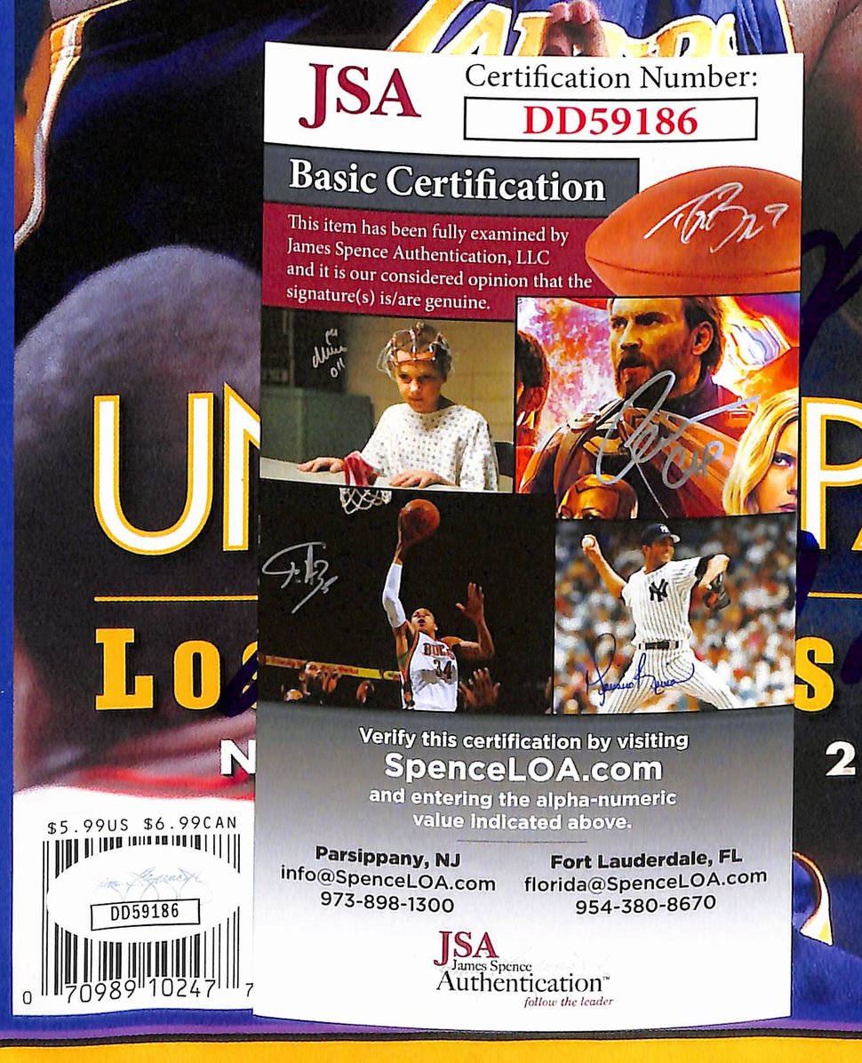 Shaquille O'Neal HOF Signed 2001 Sports Illustrated Comm Lakers JSA 212985