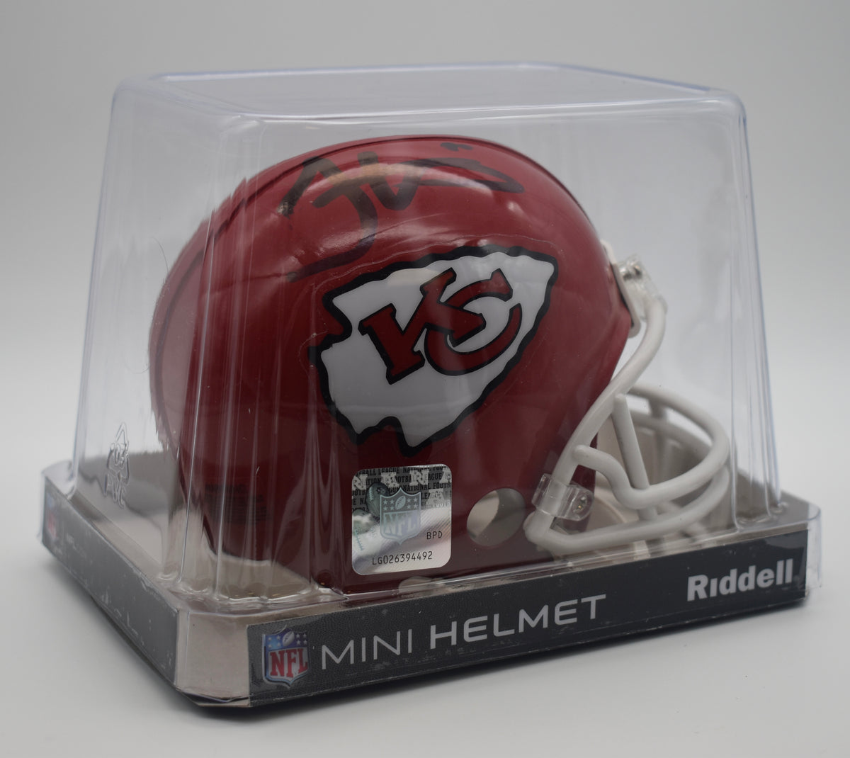 Eric Berry/Tyreek Hill Chiefs Dual-Signed/Auto Mini Football Helmet JSA 212249