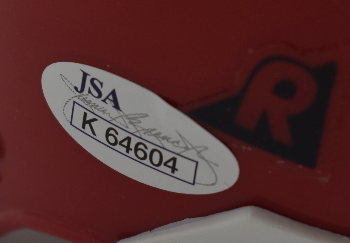 Larry Munson Announcer Georgia Signed/Inscribed Mini Football Helmet JSA 212250