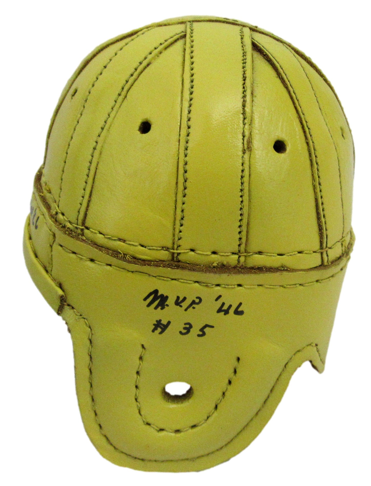 Bill Dudley HOF Signed/Inscr Steelers Leather Mini Football Helmet JSA 213346