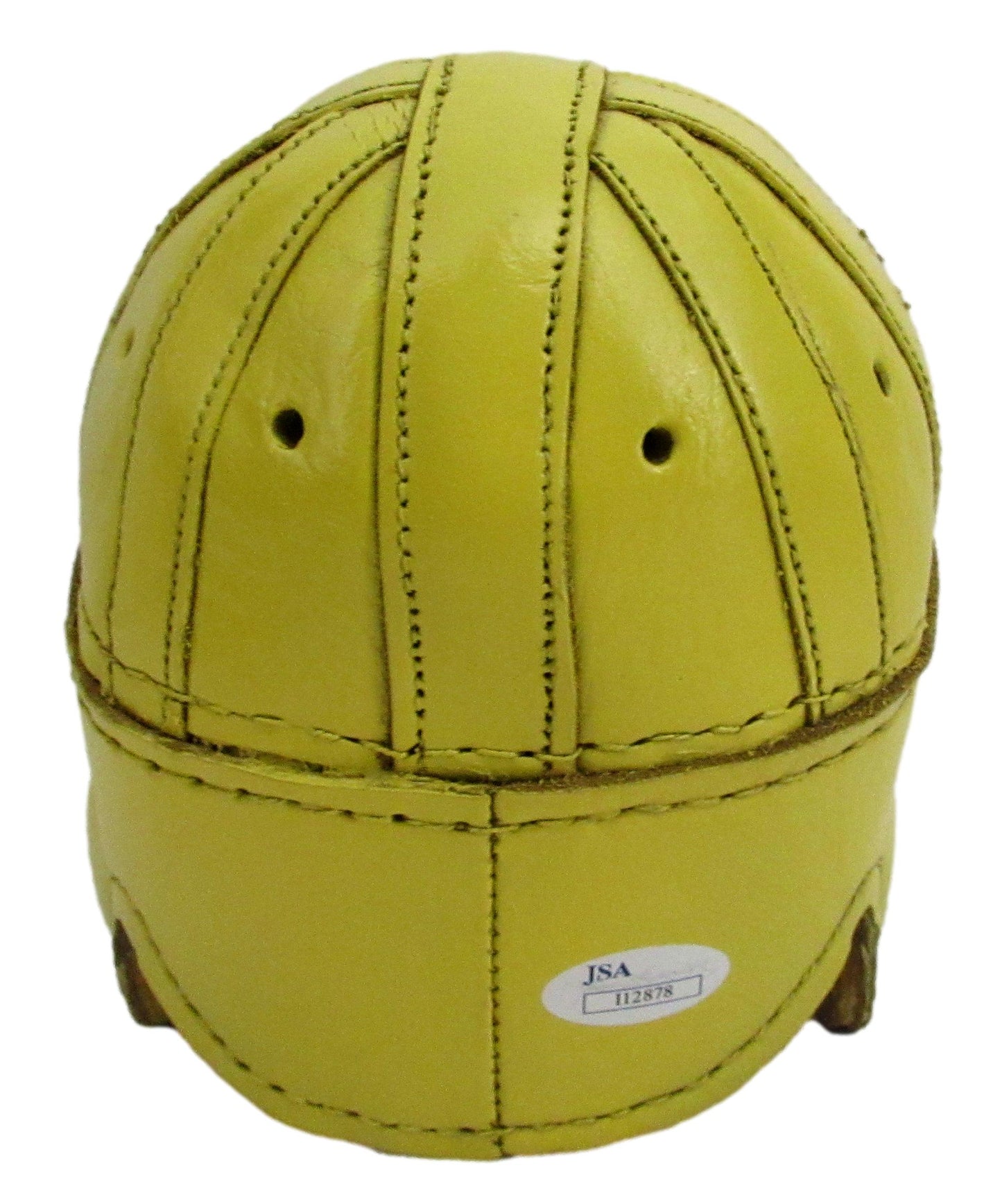 Bill Dudley HOF Signed/Inscr Steelers Leather Mini Football Helmet JSA 213346