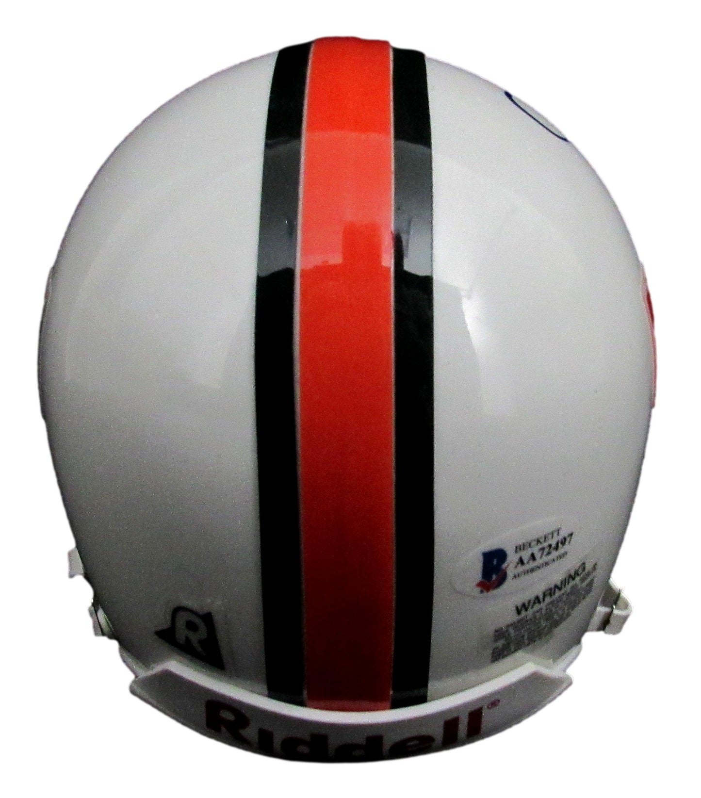 Jimmy Johnston Signed/Auto Univ of Miami Mini Football Helmet Beckett 213347