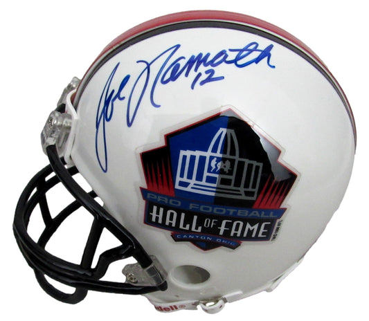 Joe Namath HOF Signed/Auto Hall of Fame Mini Football Helmet BAS/Beckett 213349