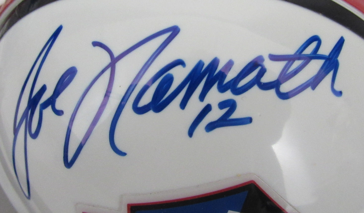 Joe Namath HOF Signed/Auto Hall of Fame Mini Football Helmet BAS/Beckett 213349