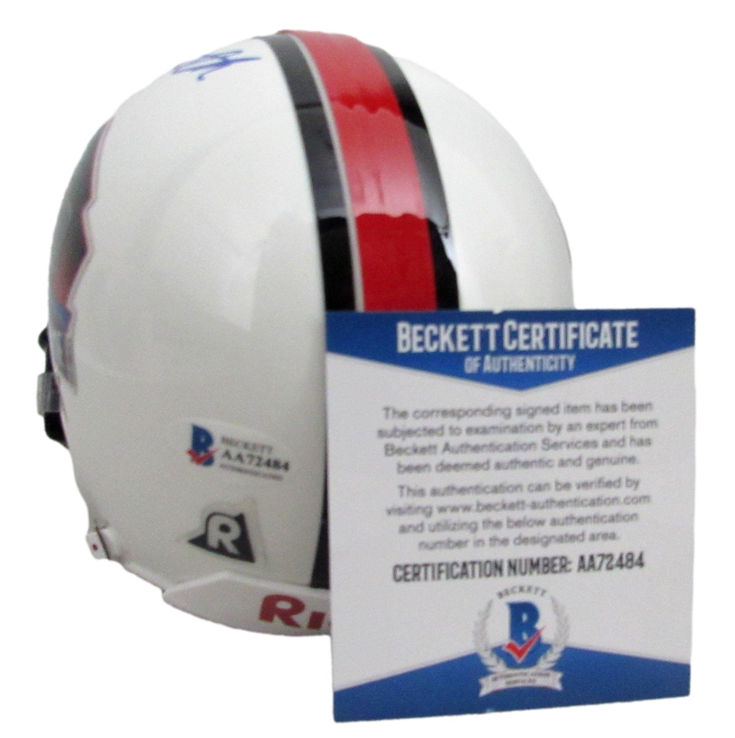 Joe Namath HOF Signed/Auto Hall of Fame Mini Football Helmet BAS/Beckett 213349