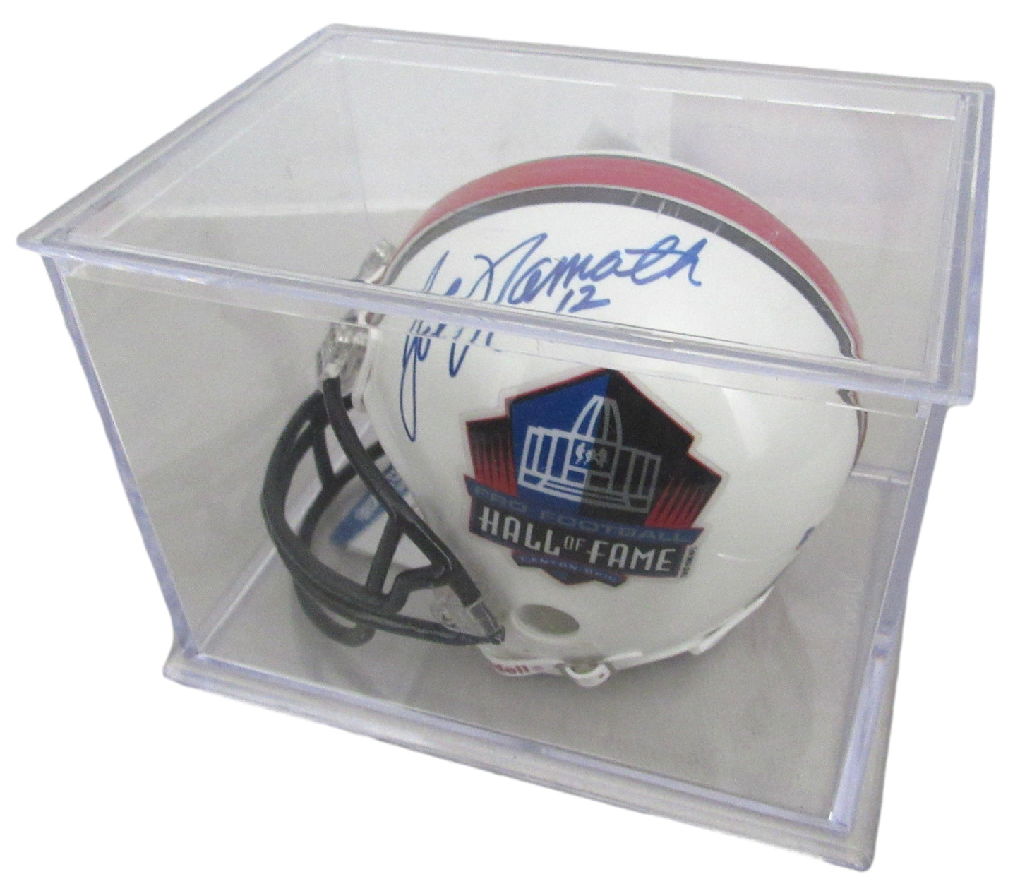 Joe Namath HOF Signed/Auto Hall of Fame Mini Football Helmet BAS/Beckett 213349