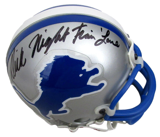 Dick Night Train Lane HOF Signed/Auto Lions Mini Football Helmet PSA/DNA 213351