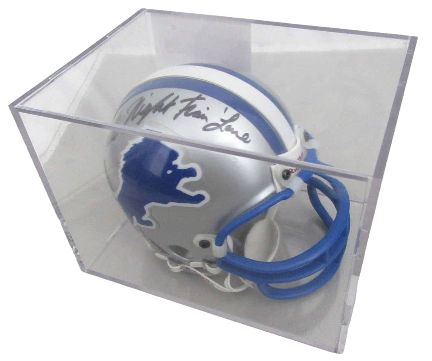 Dick Night Train Lane HOF Signed/Auto Lions Mini Football Helmet PSA/DNA 213351