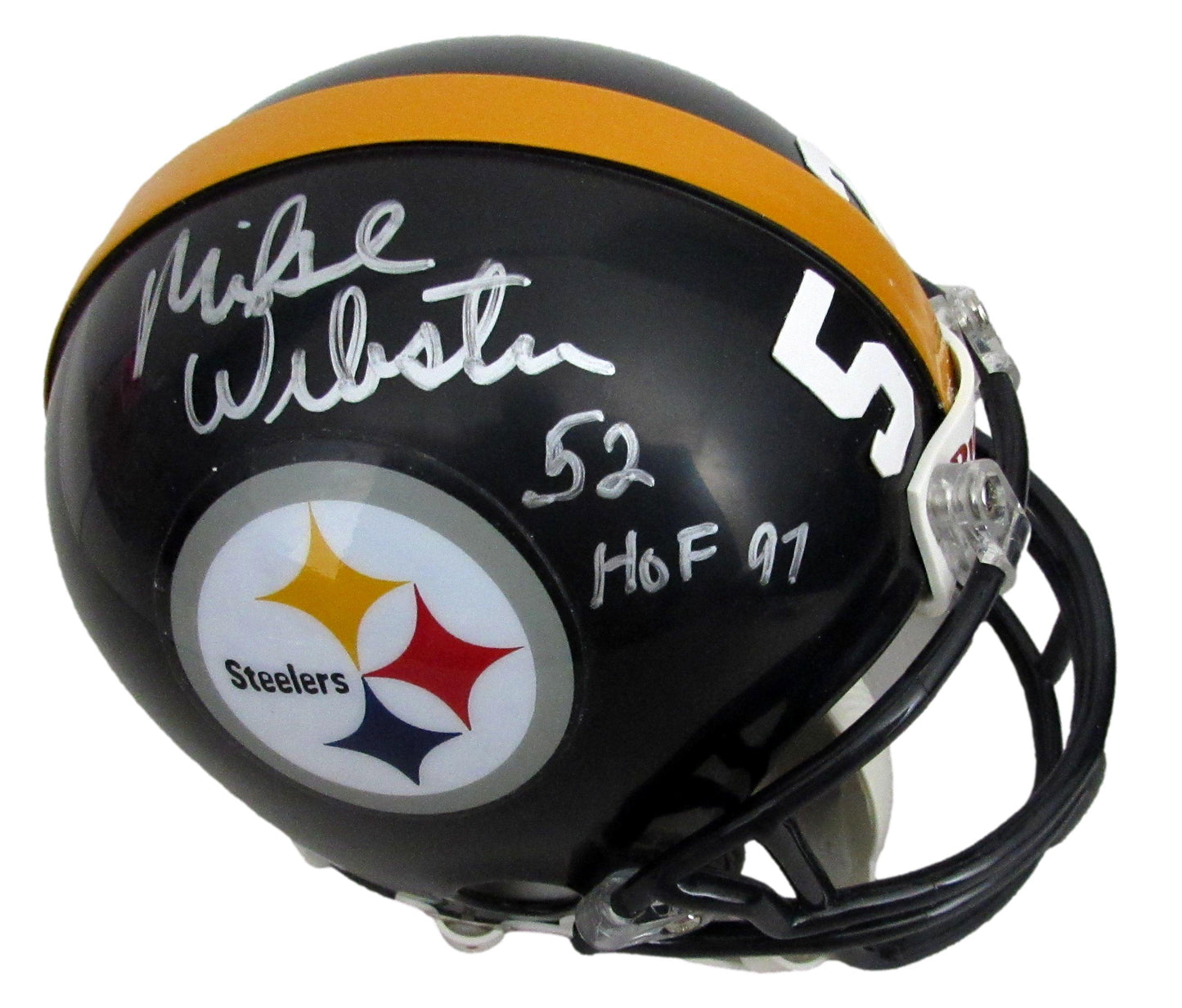 Mike Webster HOF Signed/Inscribed Steelers Mini Football Helmet PSA/DNA 213353