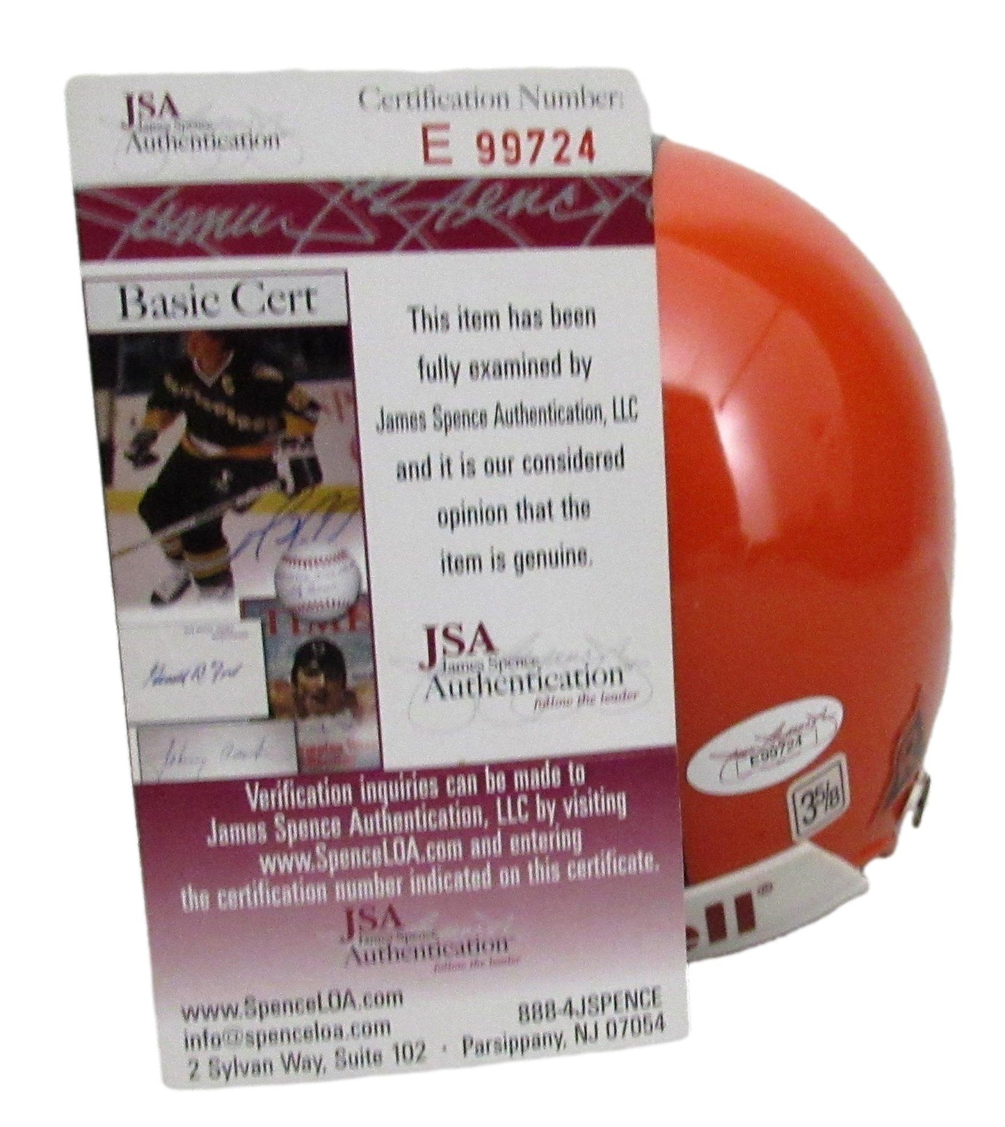 Lou Groza HOF Signed/Inscribed Browns Mini Football Helmet JSA 213355