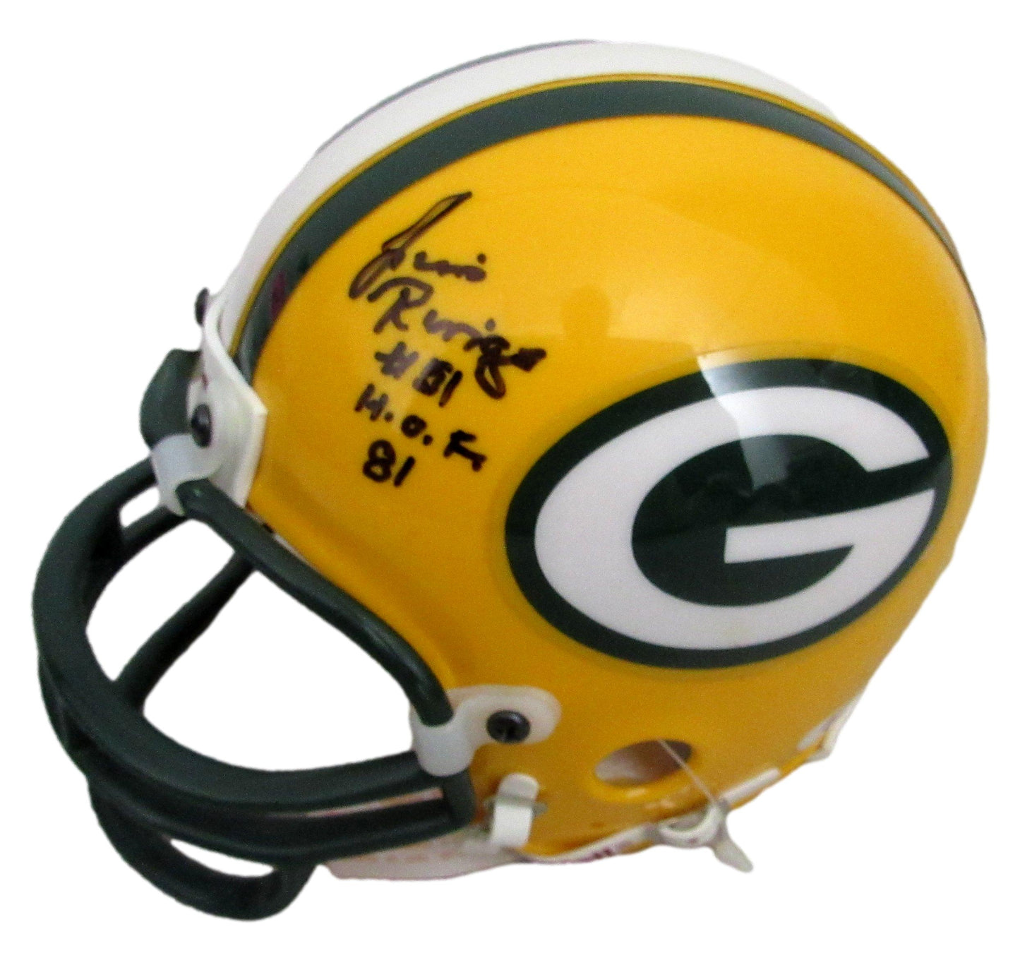 Jim Ringo HOF Signed/Inscribed Packers Mini Football Helmet PSA/DNA 213356